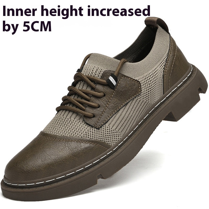 Casual Flying Woven Leather Shoes – Lightweight & Breathable Casual Flying Woven Leather Shoes | Ectron Online
