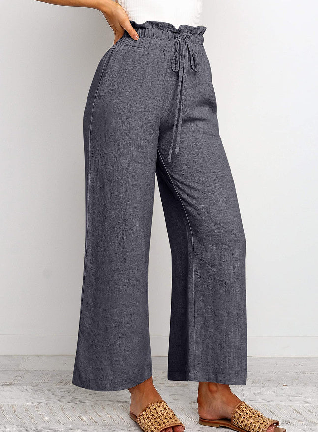 Lace-Up Wide Leg Pants Wide Leg Pants | Ectron Online