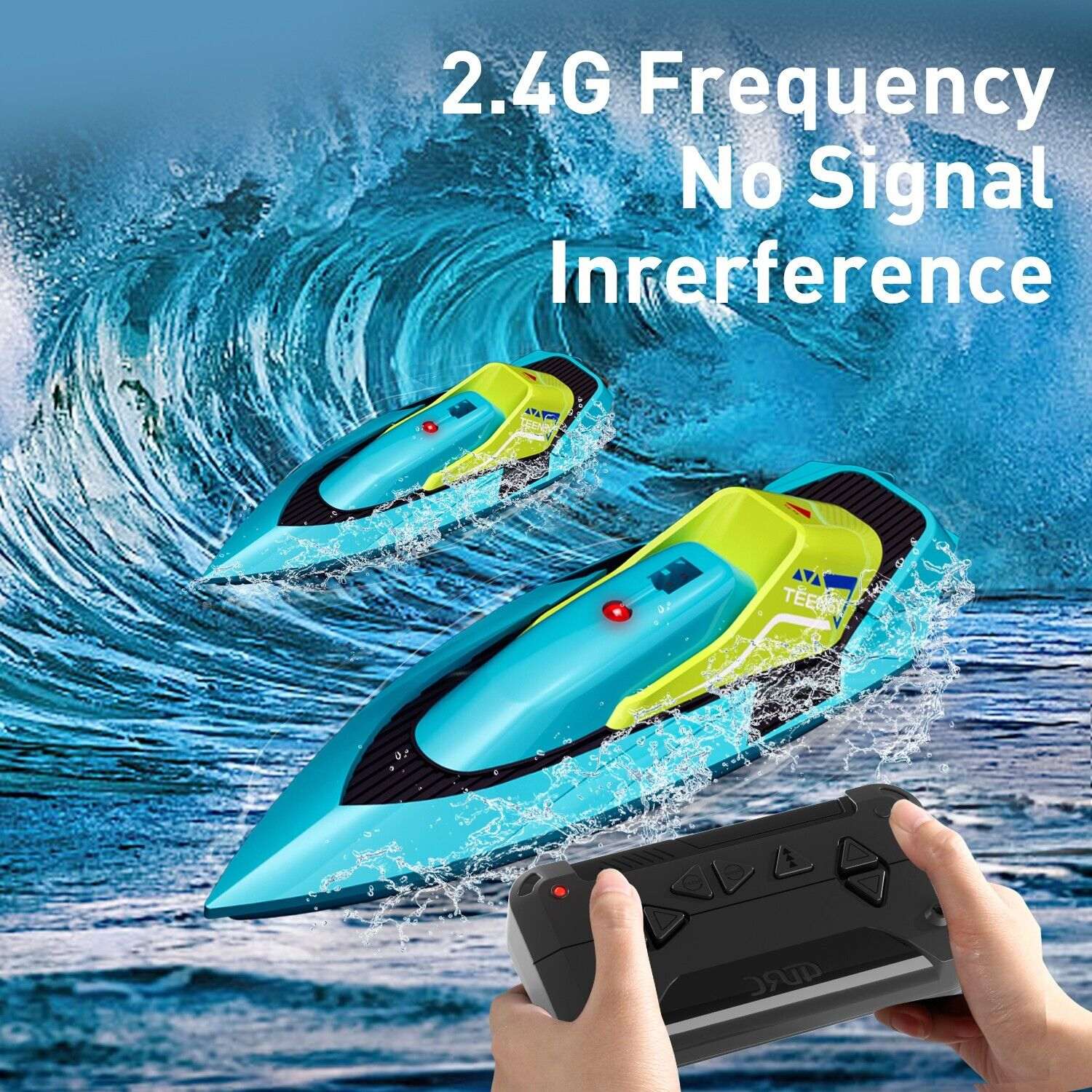 S5 Fast RC Boat - 20+ MPH High Speed Racing Boat for Pools & Lakes S5 Fast RC Boat For Pools And Lakes 2.4 | Ectron Online