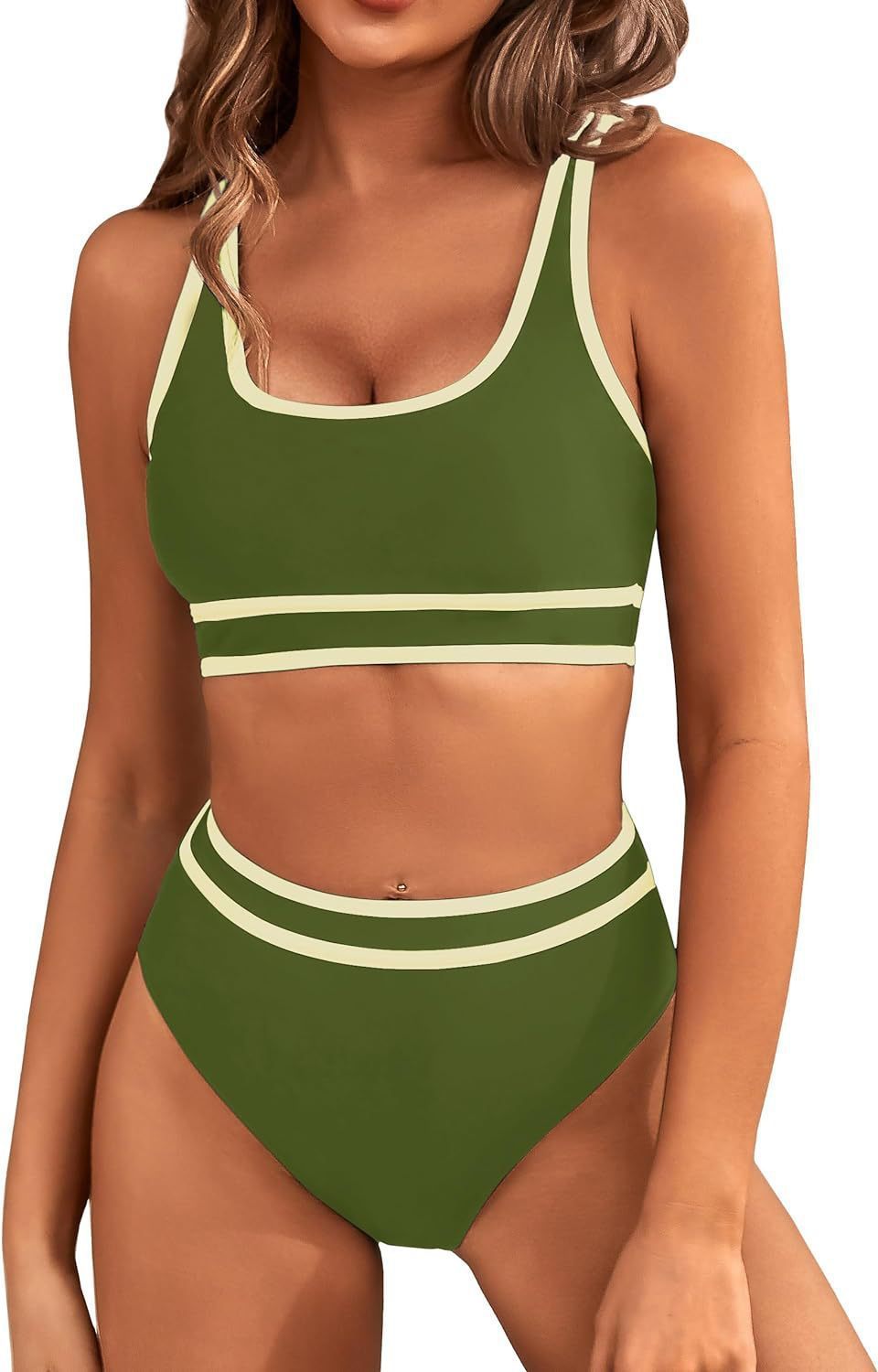 Bikini Tight-fitting Solid Color Swimsuit For Women Bikini Tight-fitting Solid Color Swimsui | Ectron Online