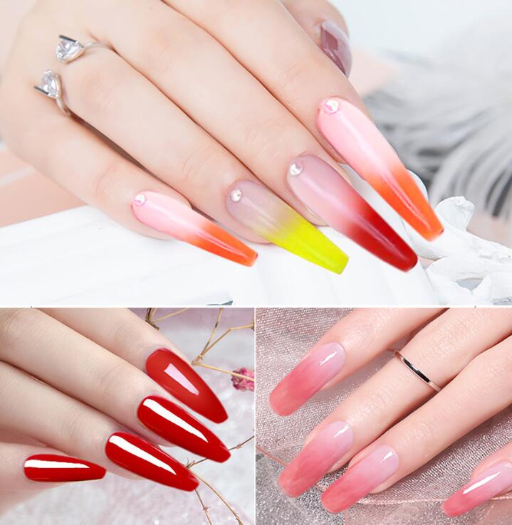 15g Colored Crystal Nail Extension Glue - Professional Poly Nail Gel
