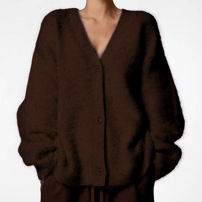 Women's Imitation Marten Cardigan | Loose Idle Style Sweater Coat 2024 Cross-border Hot Sale Spring And Au | Ectron Online