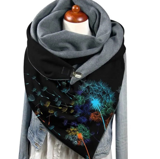 Women's Fashion Leisure Warm Clip Scarf