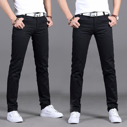 Men's Mid-Rise Straight Casual Pants