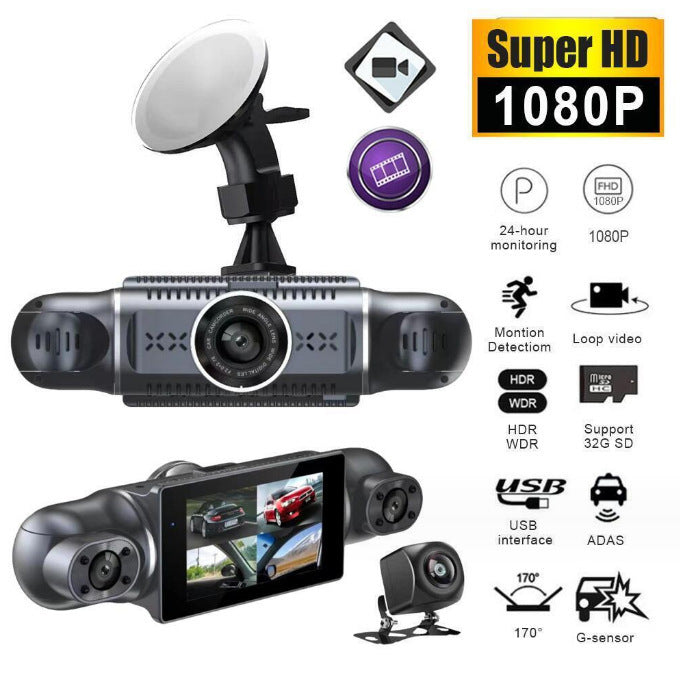 Four-record Wifi Driving Recorder HD Night Vision Wide Angle 4-way