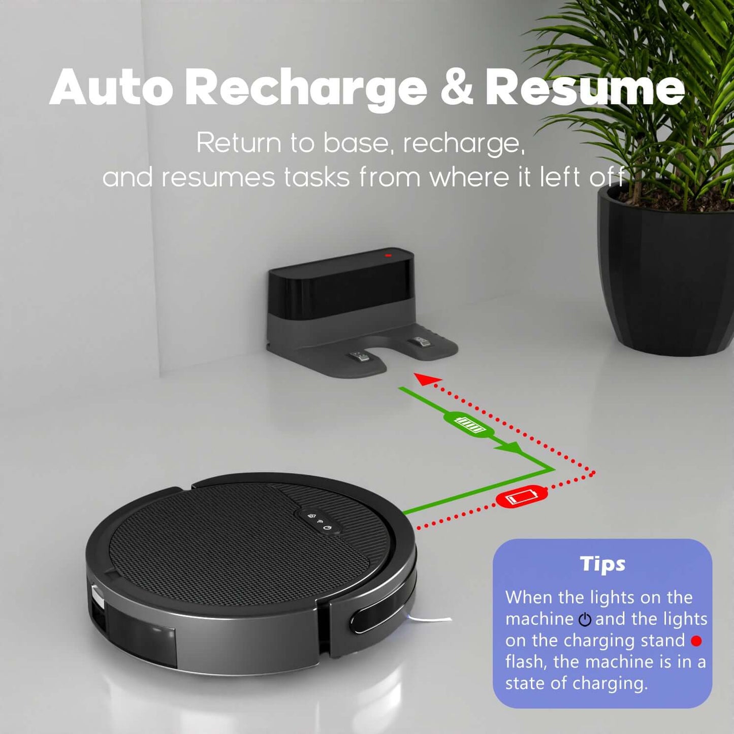 3-in-1 Robot Vacuum and Mop Robot Vacuum And Mop, 3 In 1 Combo Clean | Ectron Online