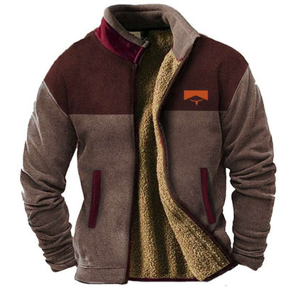 New Men's Fleece-Lined Cotton Jacket New Men's Cotton Clothes Fleece Jacket C | Ectron Online