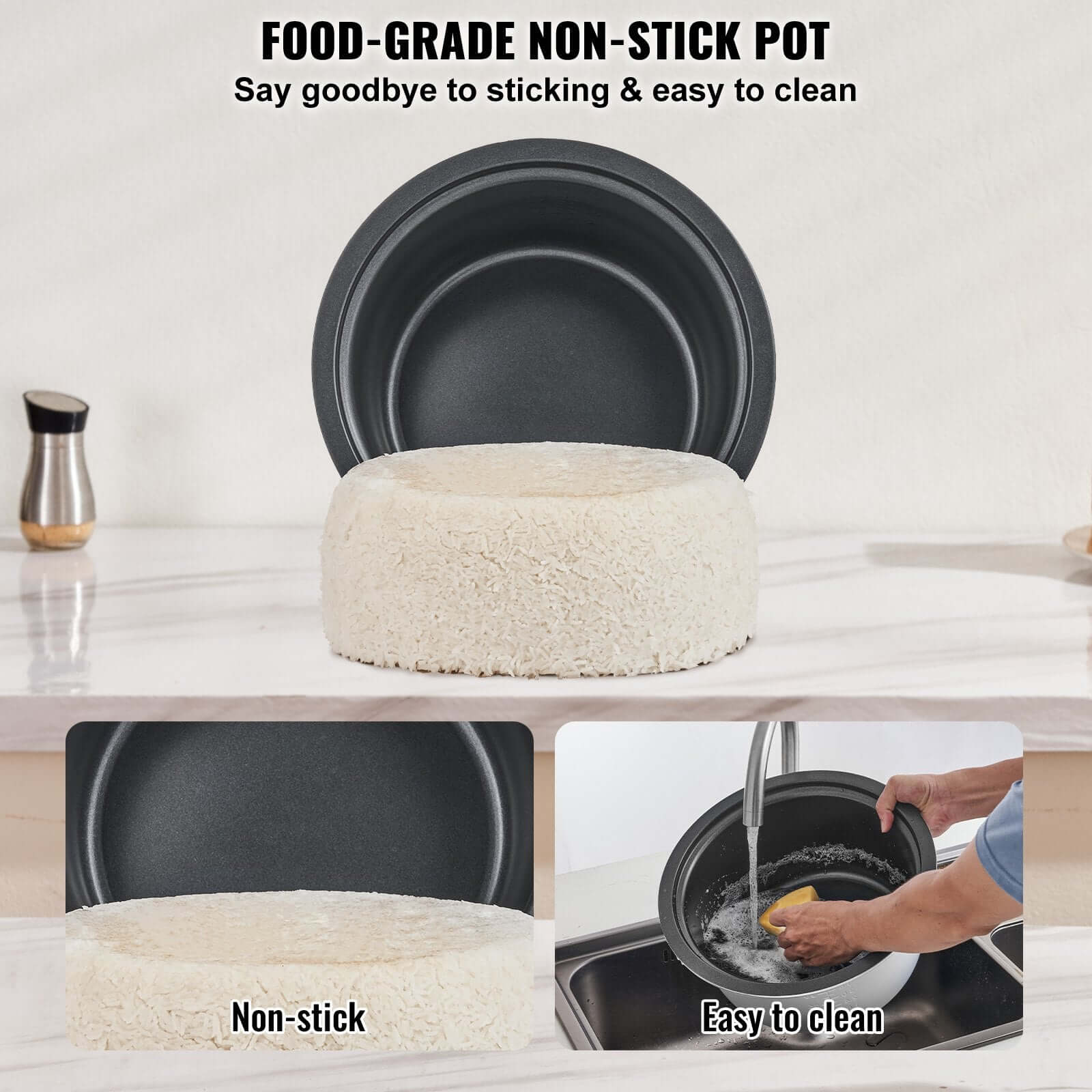 60-Cup Commercial Rice Cooker Commercial Rice Cooker 60-Cup Non-Stick | Ectron Online