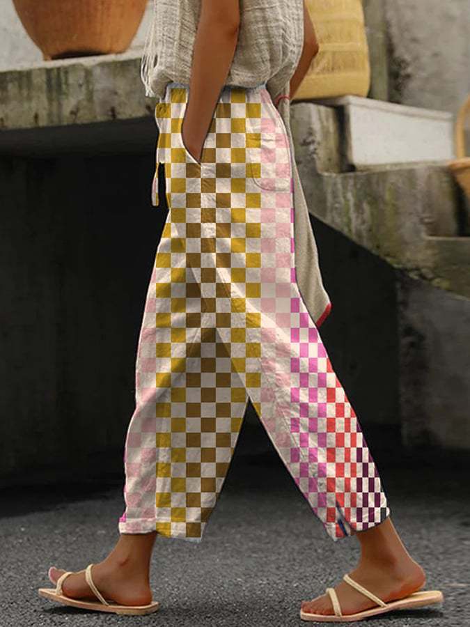 Women's Casual Slacks Printed Fashion Slacks | Ectron Online