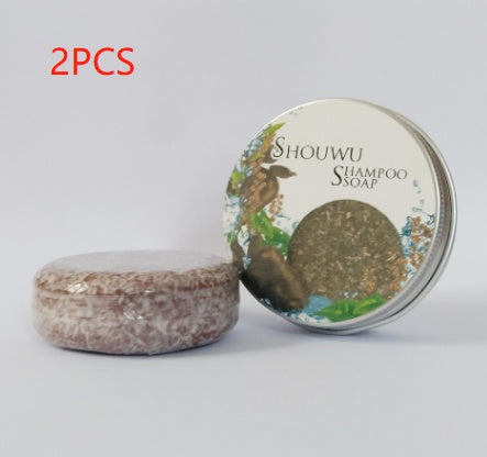 {{ brand }} Polygonum Ginseng Soap - Nourishing & Shampoo Soap Style two aluminum box packagi 55g 2PCS - Foreign Trade Silicone Oil Free English