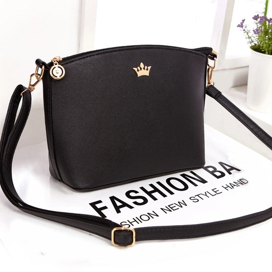 new Handbag Bag Fashion Shoulder cross pattern Fashion shell bag Mini crown Xiekua package