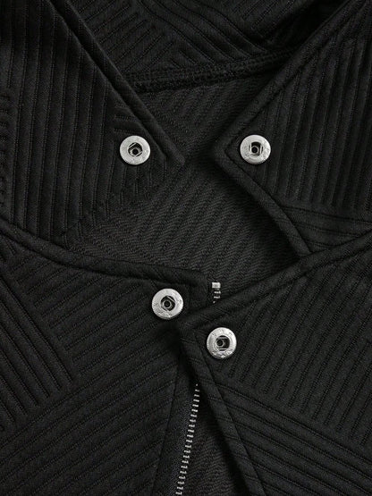 Women's Slim Fit Oblique Zipper Jacket | Casual Moto Style Coat Women's Oblique Zipper Fastener Decorati | Ectron Online