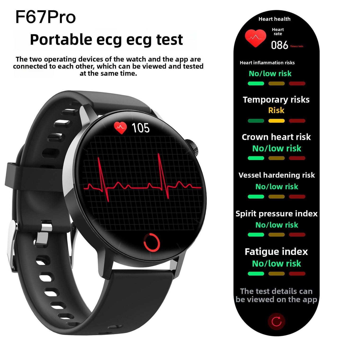 Smart Watch Health Manager | Non-Invasive Blood Glucose & ECG Monitor