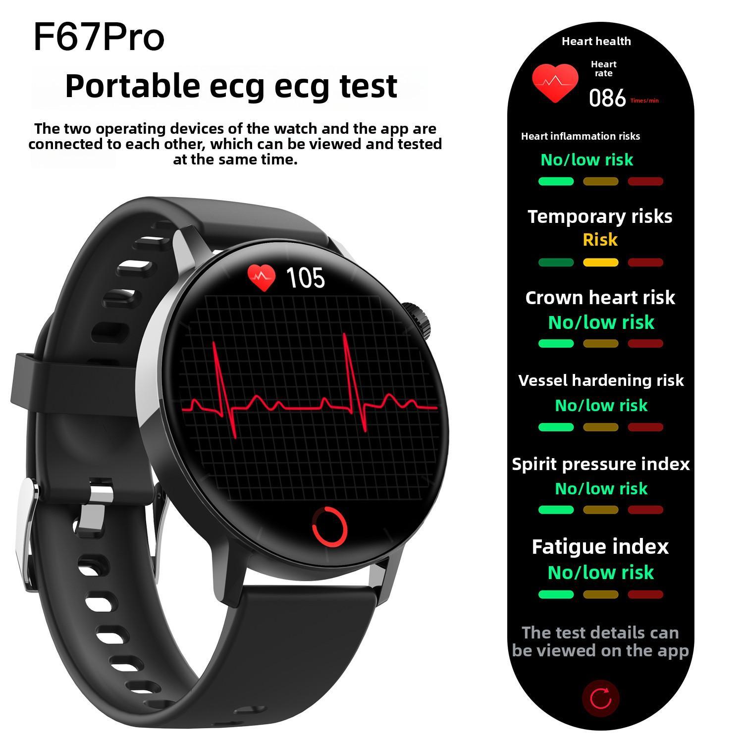 Smart Watch Health Manager | Non-Invasive Blood Glucose & ECG Monitor