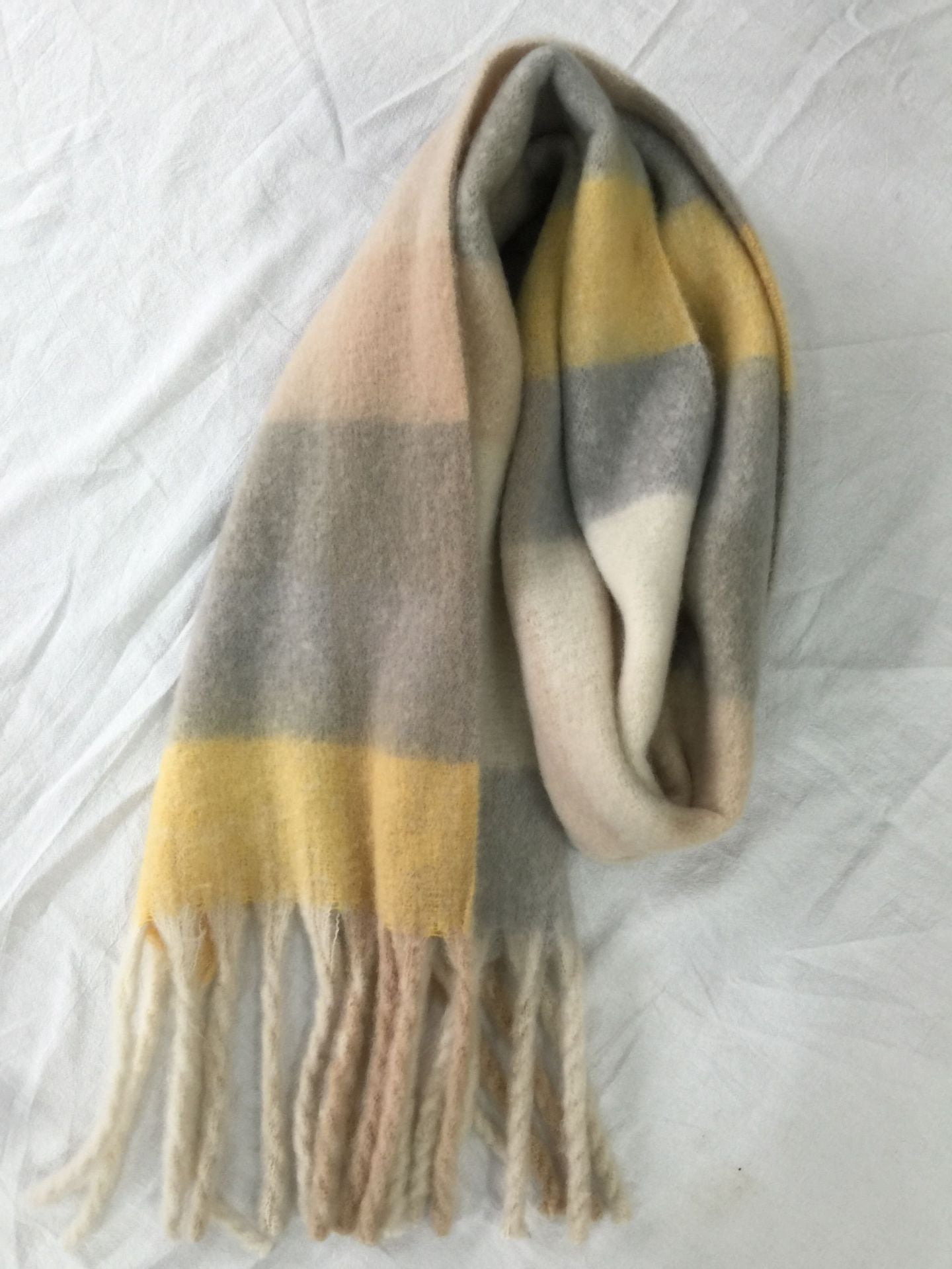 Women's Autumn Colorful Striped Warm Cashmere Plaid Scarf Scarves | Ectron Online