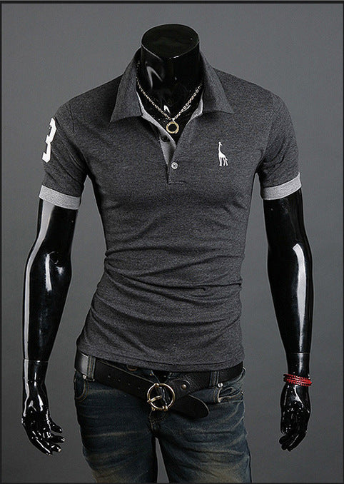 Men’s Summer Polo Shirt – Popular Short Sleeve Fashion Tee Summer T-shirt Men's Short-sleeved Shirt | Ectron Online