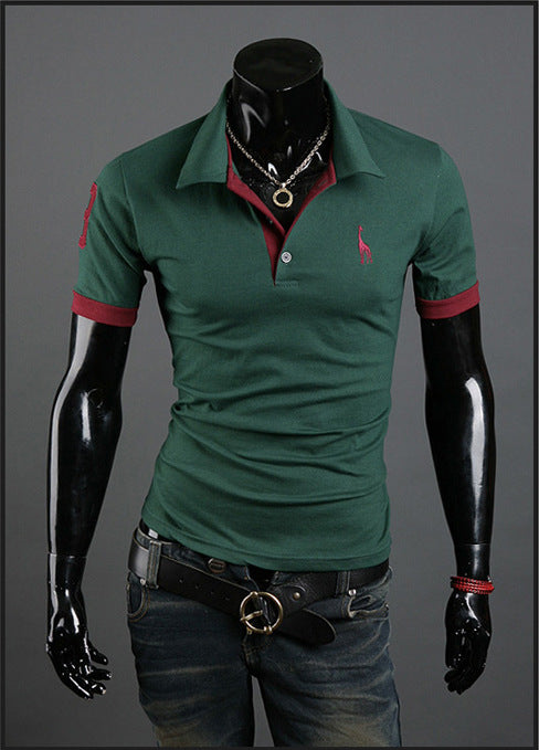 Men’s Summer Polo Shirt – Popular Short Sleeve Fashion Tee Summer T-shirt Men's Short-sleeved Shirt | Ectron Online