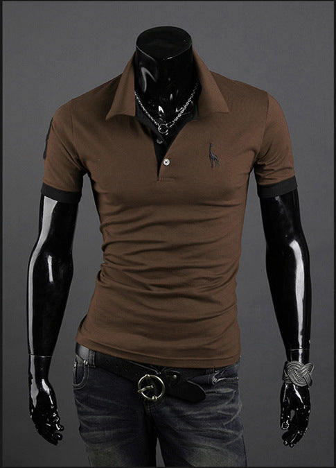 Men’s Summer Polo Shirt – Popular Short Sleeve Fashion Tee Summer T-shirt Men's Short-sleeved Shirt | Ectron Online