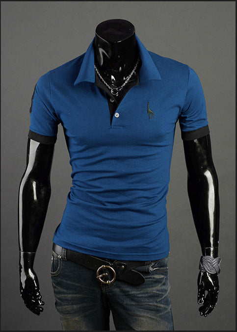 Men’s Summer Polo Shirt – Popular Short Sleeve Fashion Tee Summer T-shirt Men's Short-sleeved Shirt | Ectron Online