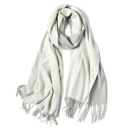 Korean double-sided faux cashmere shawl