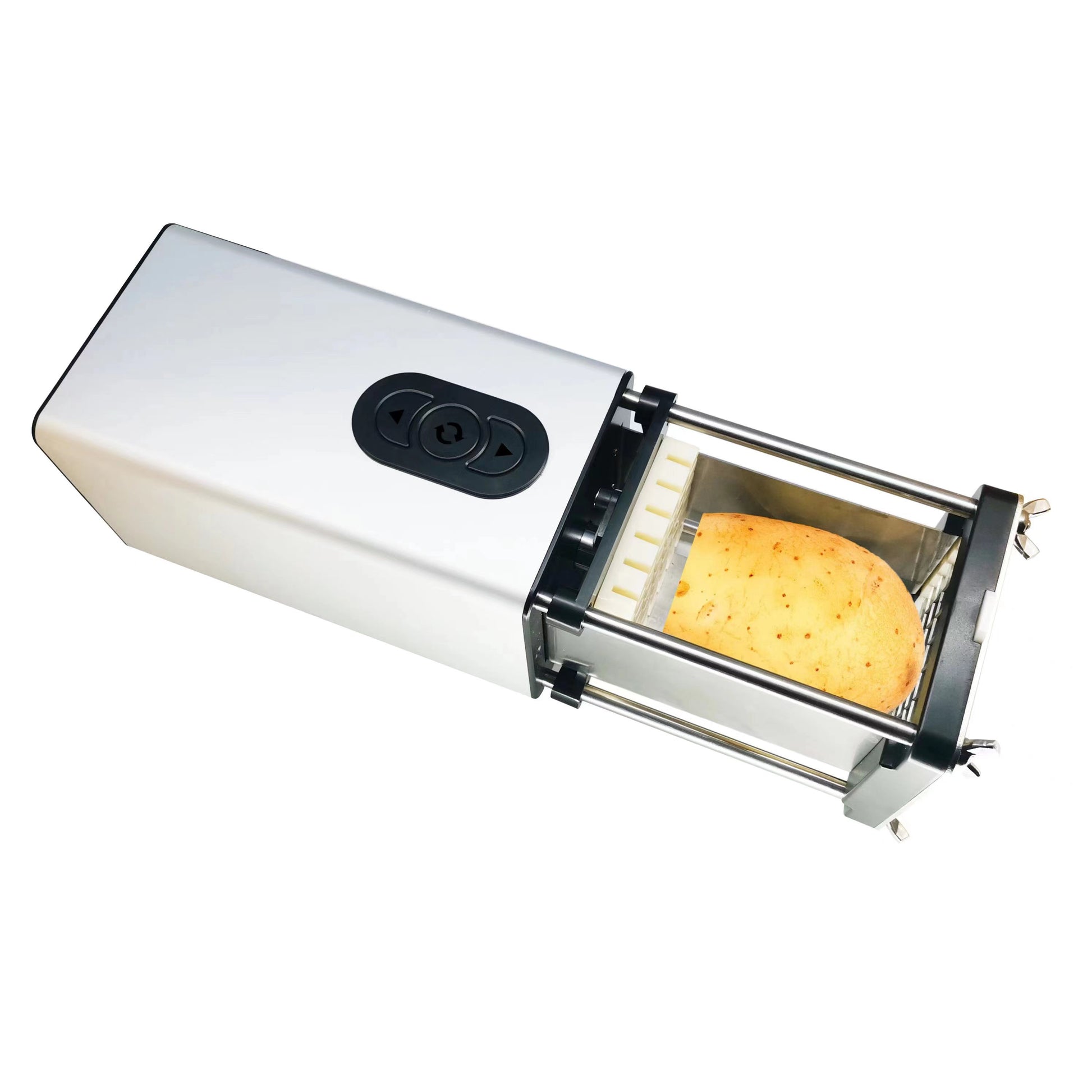 Electric French Fry Cutter | Commercial & Household Kitchen Gadget Electric French Fry Cutter With Blades Stainless Steel Vegetable Potato Carrot For Commercial Household | Ectron Online