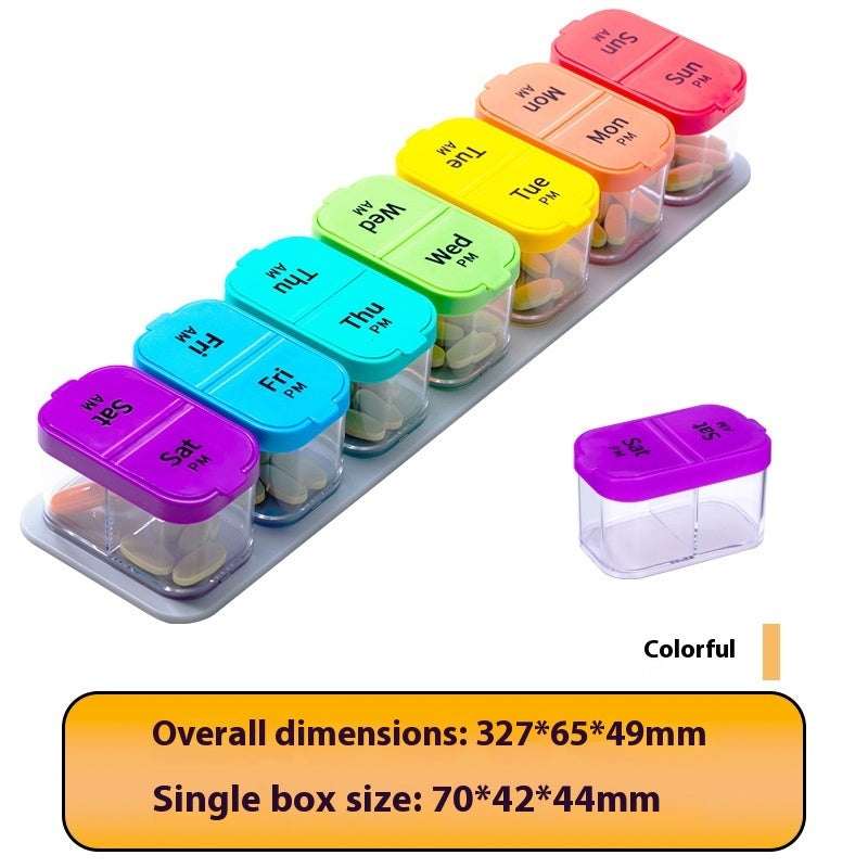 Amazon Pill Box Portable Dispenser Can Be Disassembled And Carried Independently