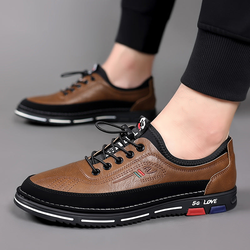 Handmade Leather Shoes – Versatile, Stylish & Comfortable Handmade Leisure Versatile Fashion Leath | Ectron Online