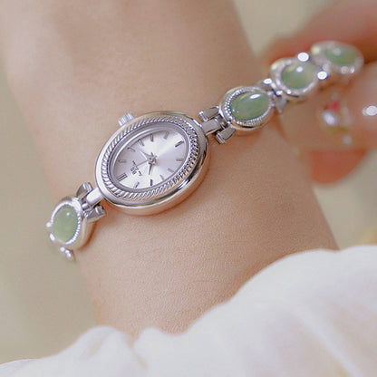 Natural Dongling Stone Hetian Jade Premium Chain Watch