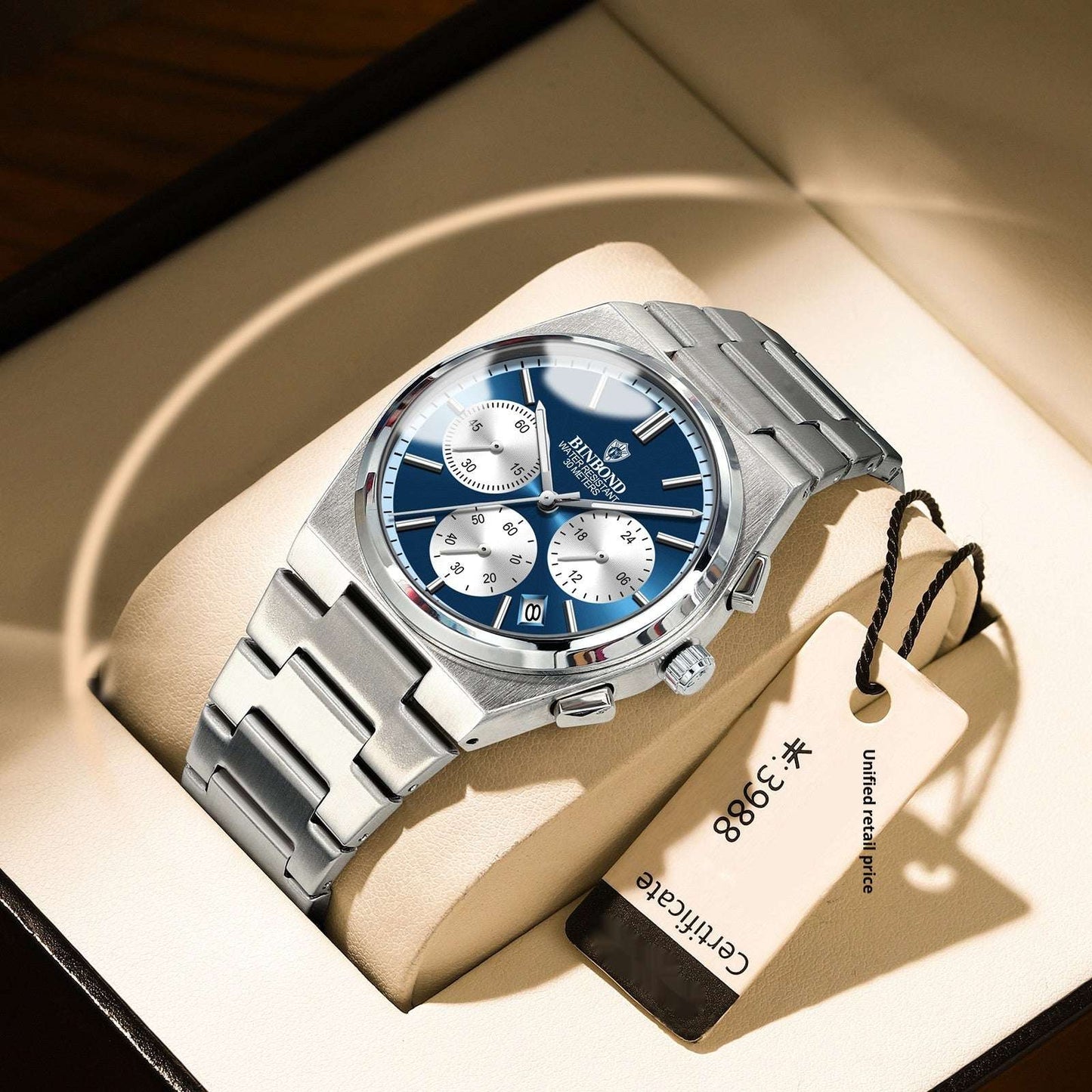 Men's Fashion Elegant Three Eyes And Six Needles Chronograph Watch Men's Fashion Elegant Three Eyes And Six | Ectron Online