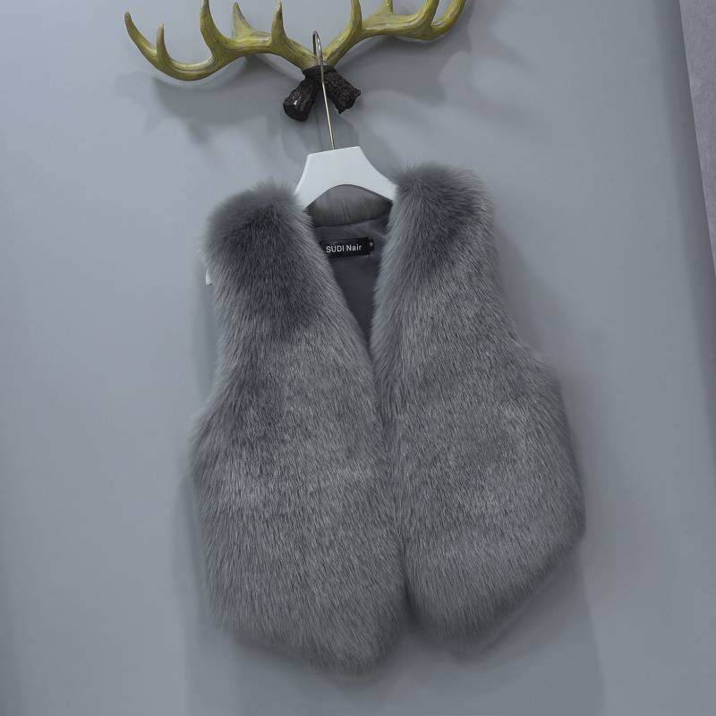 New Women's Short Faux Leather Waistcoat