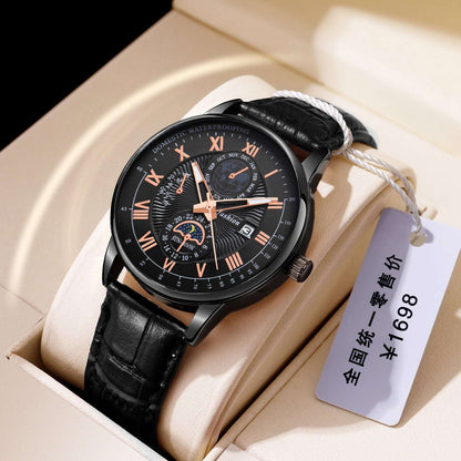 Men's Luminous Quartz Watch Men's Watch Non-mechanical Luminous Cale | Ectron Online