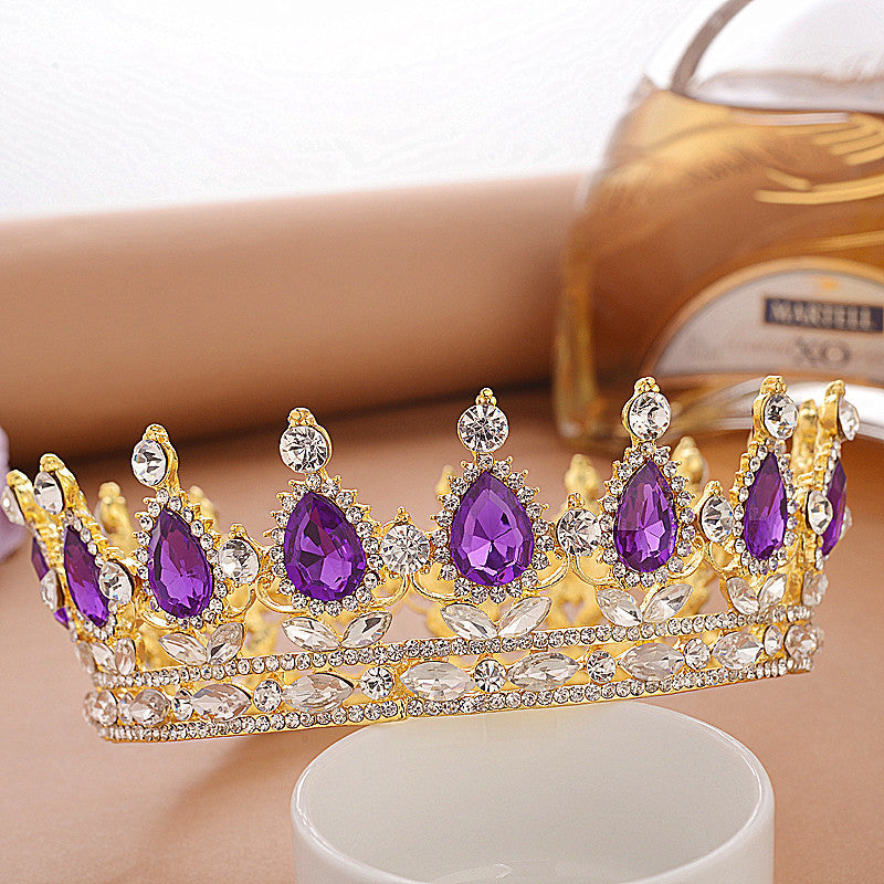 Full Round Bridal Crown Tiara - Wedding Diadem Headpiece Full Crown Bridal Tiara Crown Wedding Di | Ectron Online