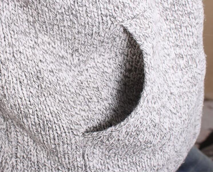 Close-up of a textured gray fabric surface