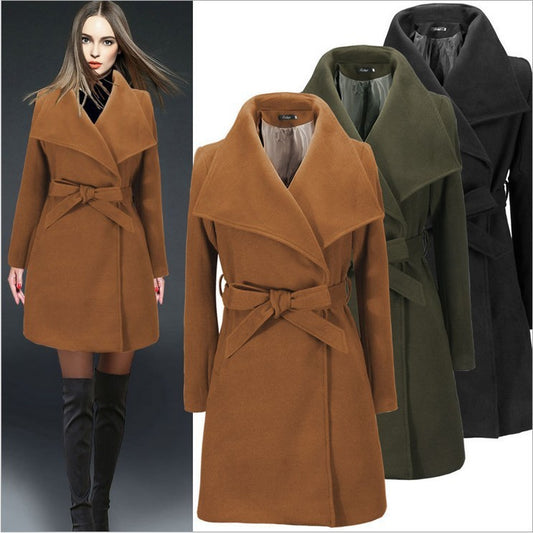 Women's woolen coat