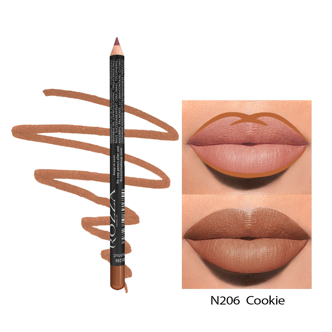 Matte Rich Lip Wood Lip Liner – Long-lasting, Water-Resistant No Stain On Cup No Fear Of Water 24 Hour | Ectron Online