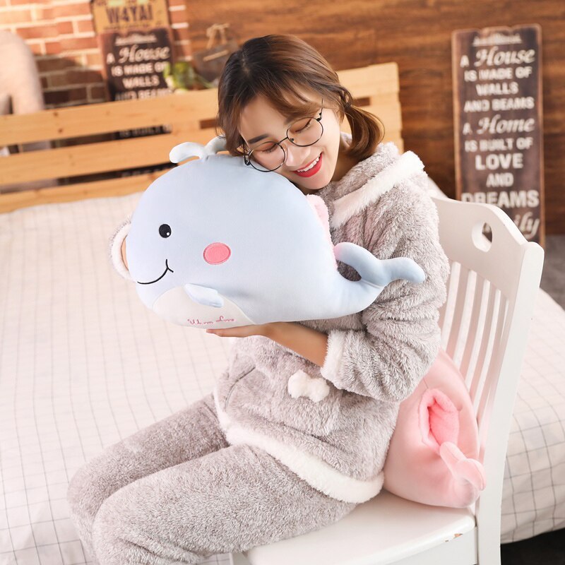 Cute Cartoon Plush Animal Hand Warmer Pillow