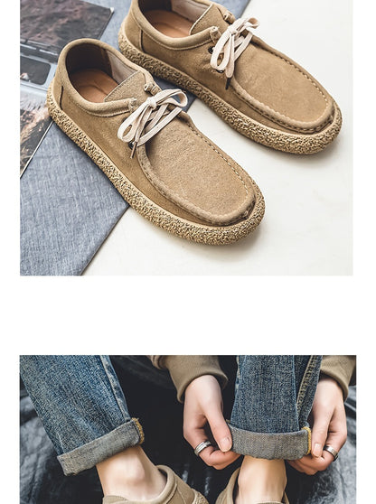 Men's Suede Low-top British Retro Casual Shoes
