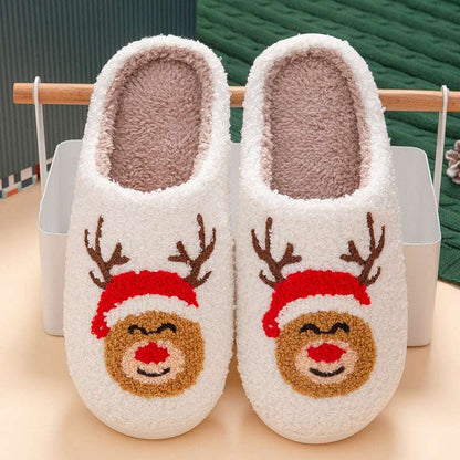 Christmas Home Slippers – Soft Bottom, Warm & Quiet Comfort Christmas Home Slippers Indoor Soft Bott | Ectron Online