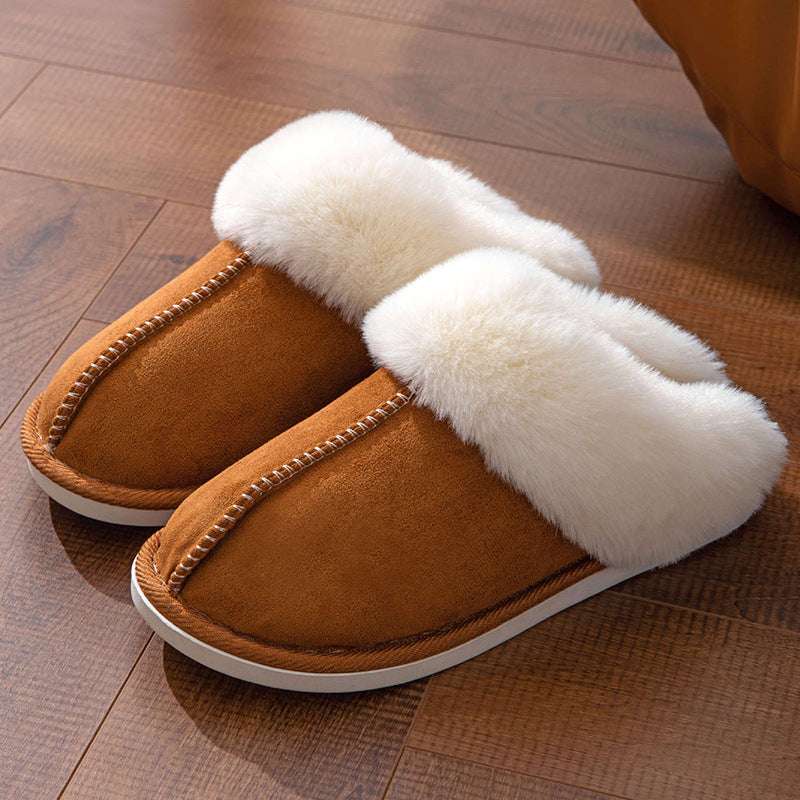 Fluffy Cotton Slippers – Warm Indoor Shoes for Autumn & Winter Fluffy Slippers Autumn Winter Home Indoo | Ectron Online