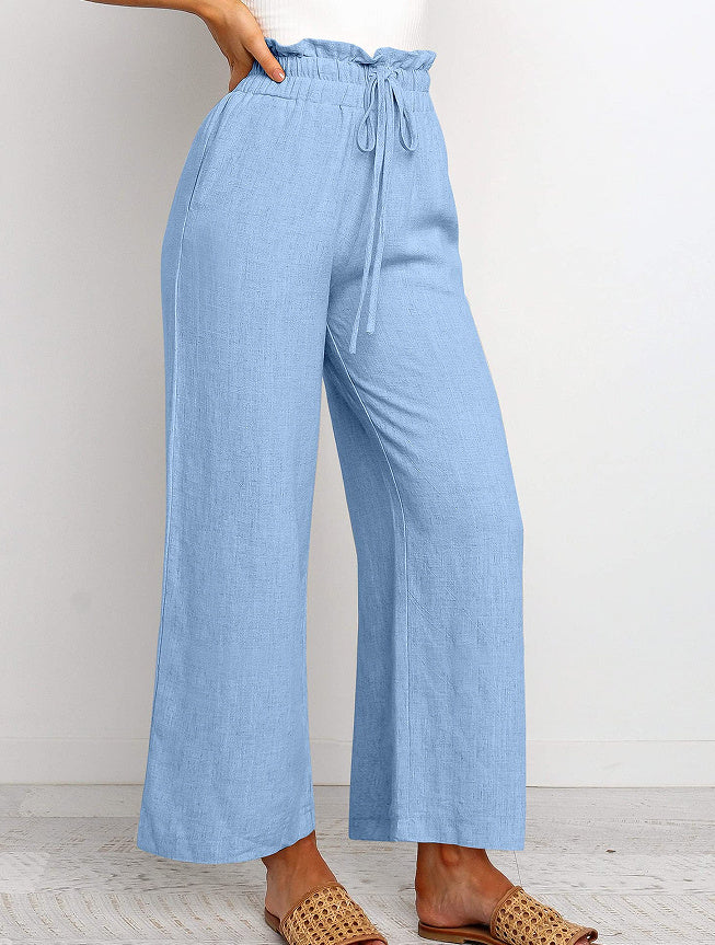 Lace-Up Wide Leg Pants Wide Leg Pants | Ectron Online