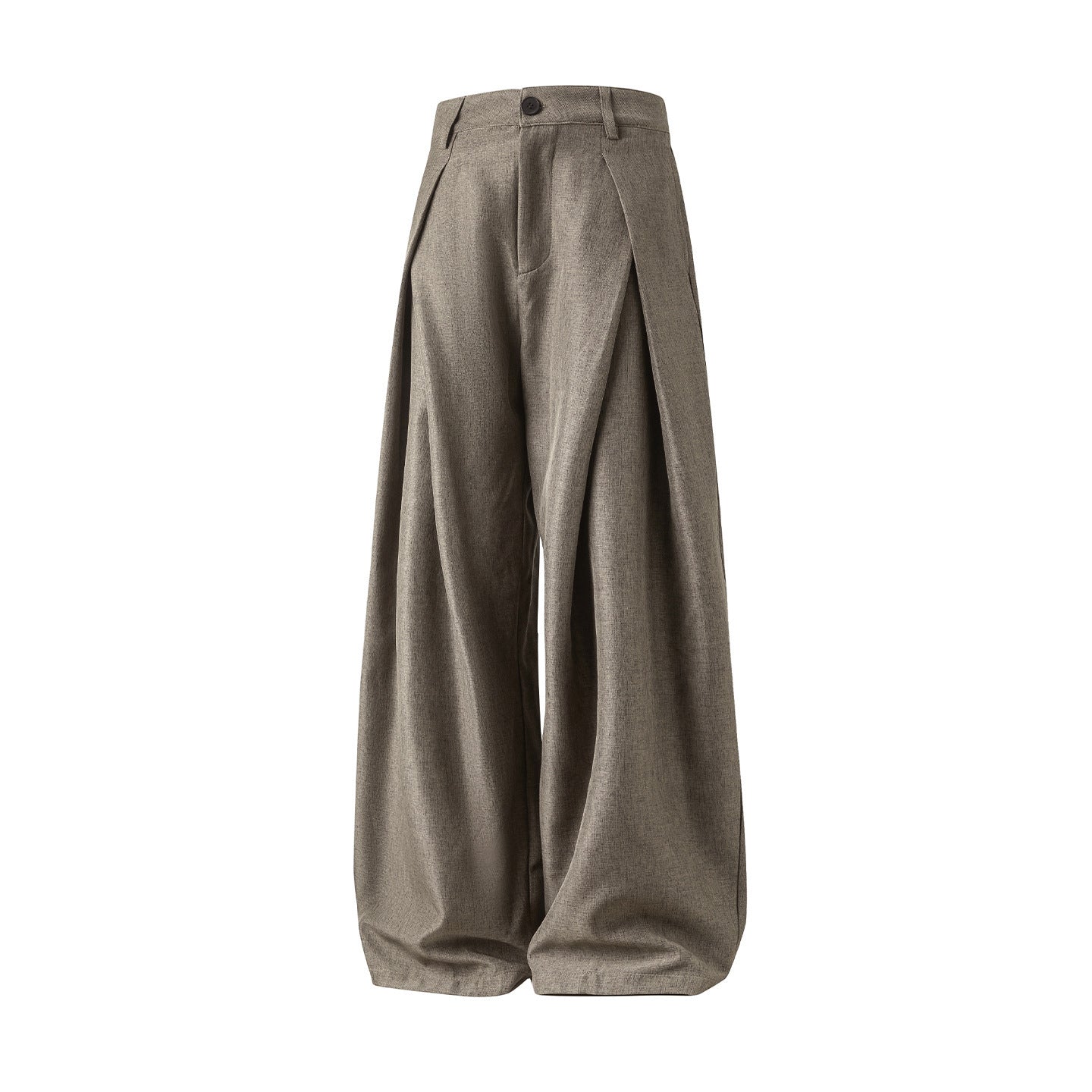 Casual Suit Pants with Cross Pleated Design Cross Pleated Design Draping Casual Suit | Ectron Online