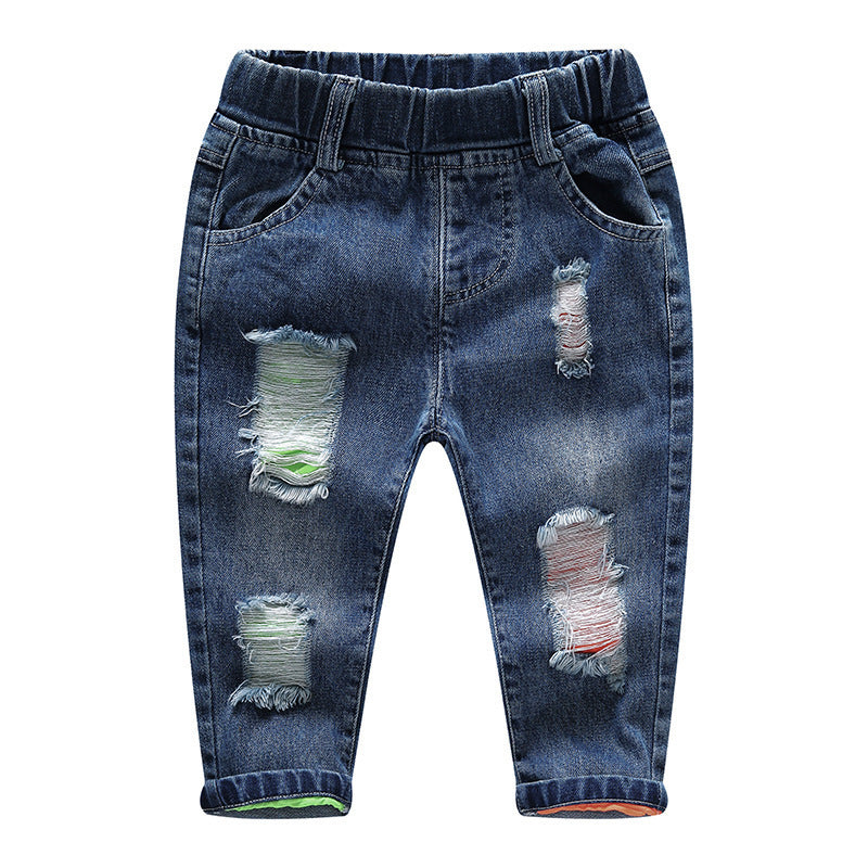 Ripped Denim Pants for Boys Children's boy pants, children's pants, | Ectron Online