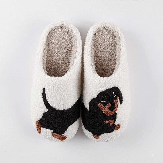 New Comfort Home Dachshund Warm Winter Cotton Slippers