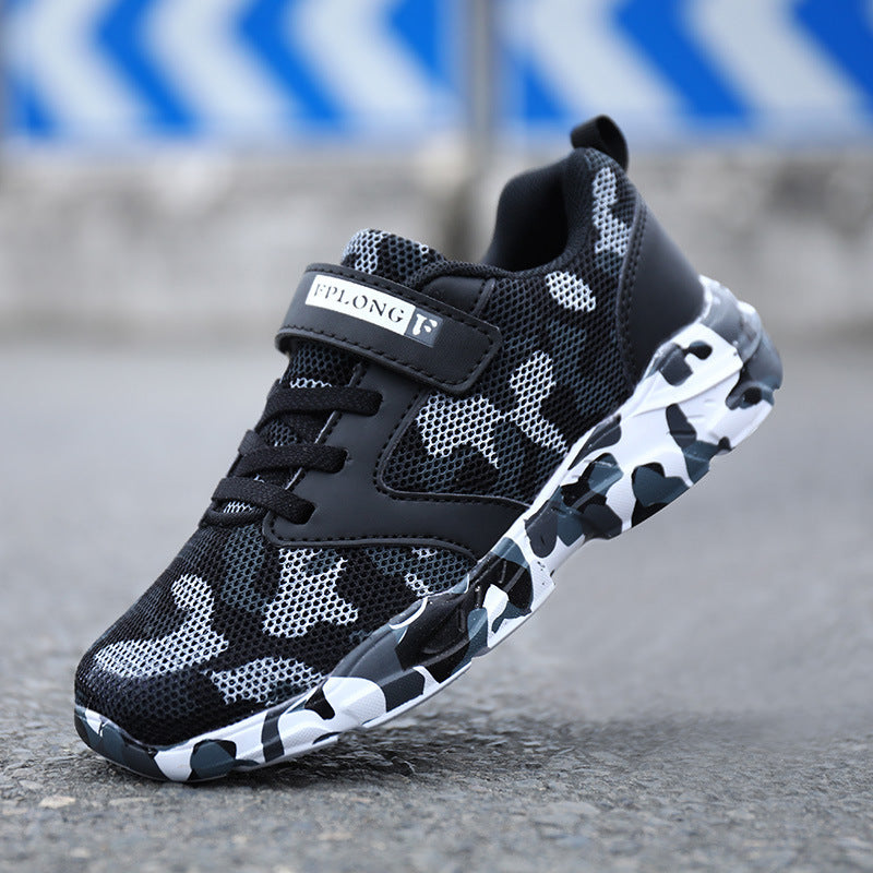 Kids' Light Camo Sports Shoes - Soft Bottom Children's Camo Shoes Light Sports Shoes | Ectron Online