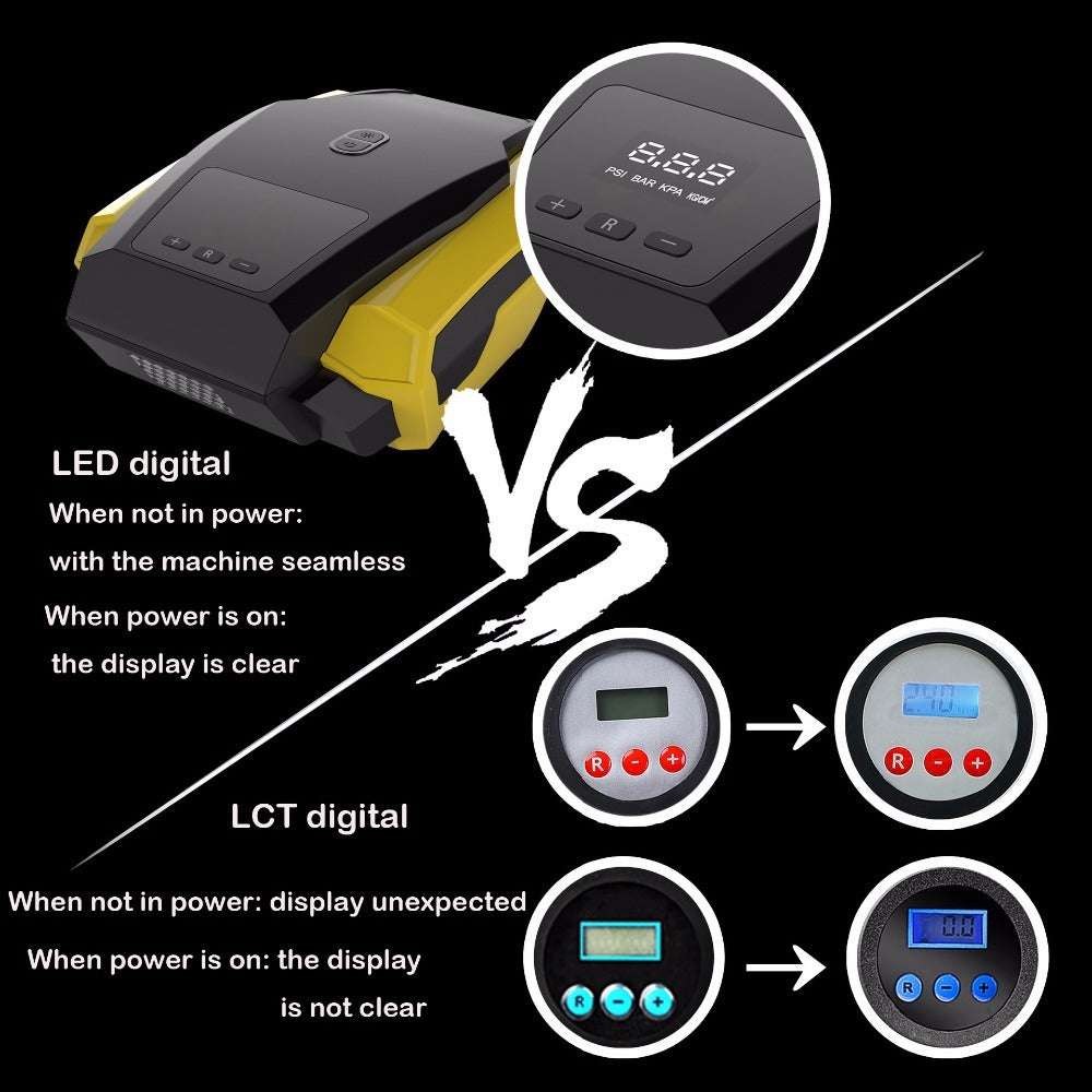 Portable Car Air Pump & Digital Tire Inflator