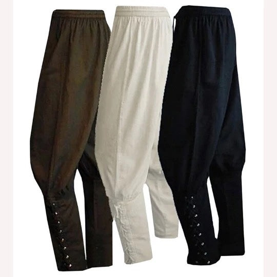 Medieval Retro Renaissance Roman Men's And Women's Cotton And Linen Boots Pants