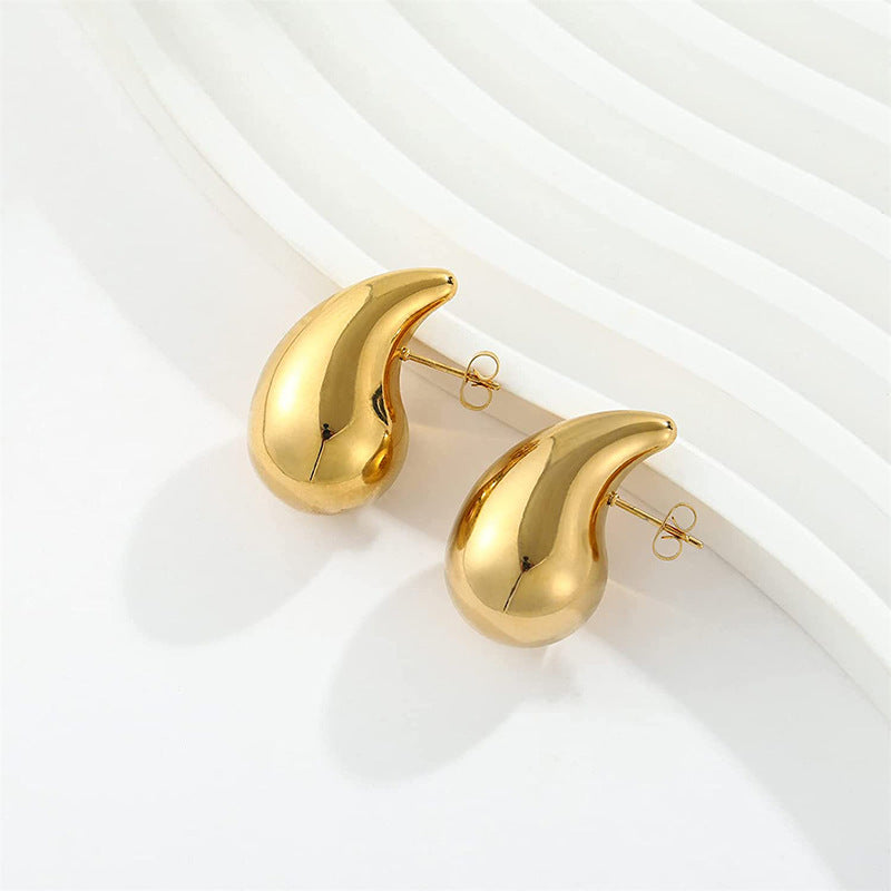 Metal Water Drop Earrings: A Touch of Niche Luxury Earrings | Ectron Online