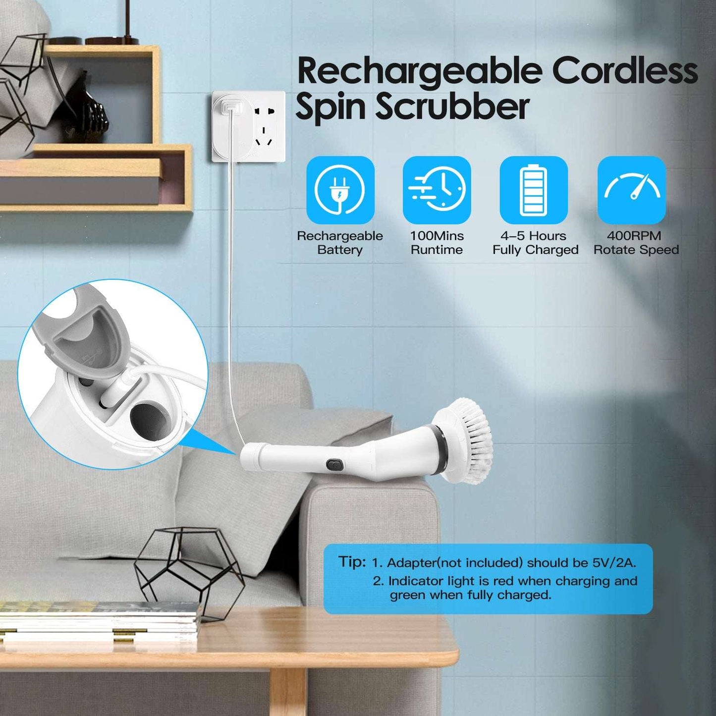 Cordless Electric Spin Scrubber

