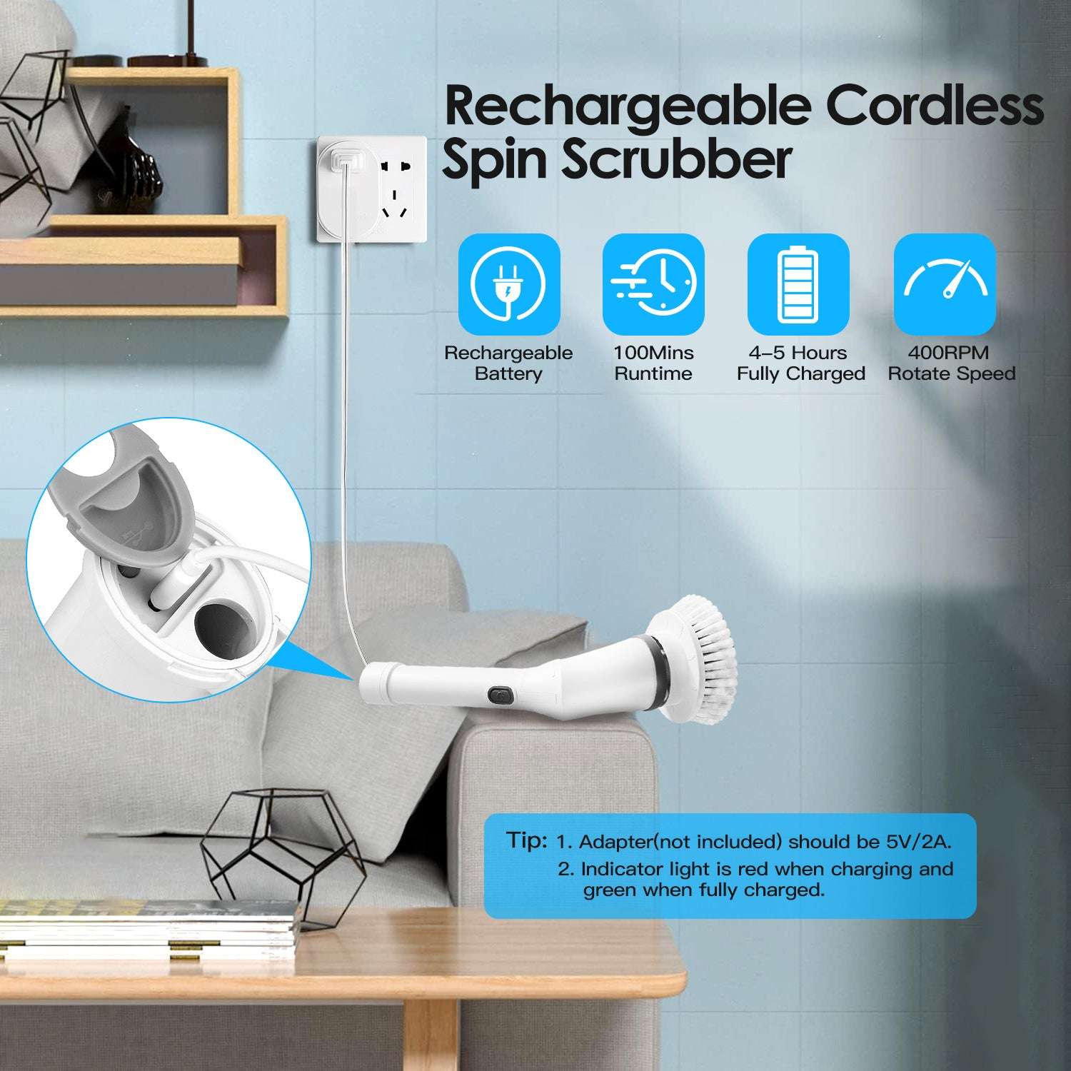 Cordless Electric Spin Scrubber

