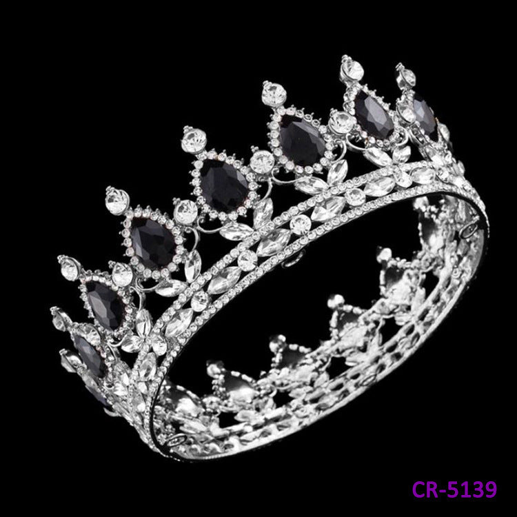 Full Round Bridal Crown Tiara - Wedding Diadem Headpiece Full Crown Bridal Tiara Crown Wedding Di | Ectron Online